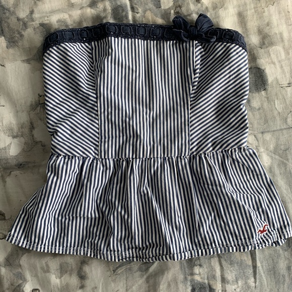 Hollister BabyDoll Tube Top Striped - Picture 1 of 4